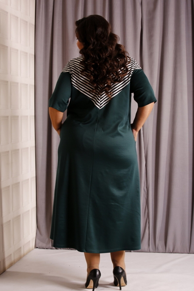 Плаття великих розмірів "Токіо" зелене