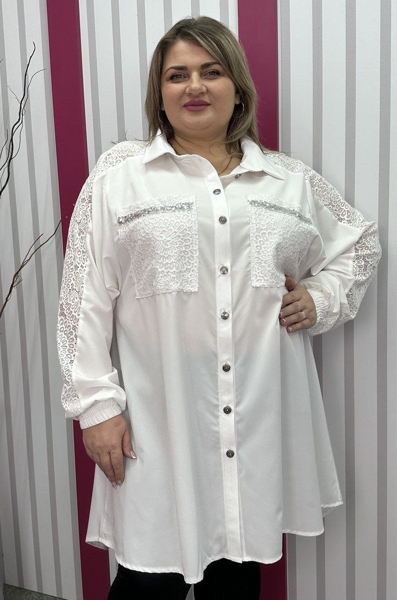 Сорочка "Уляна" молоко