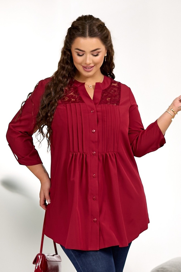 Сорочка "Романтік" бордо
