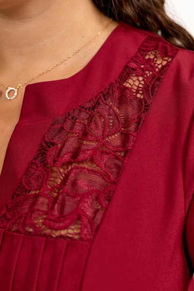 Сорочка "Романтік" бордо