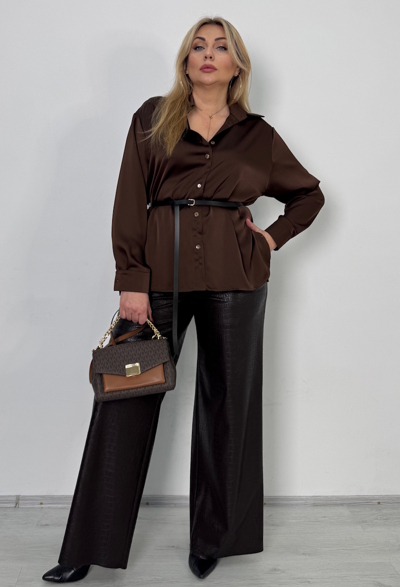 Блуза "Мегаполіс" шоколад