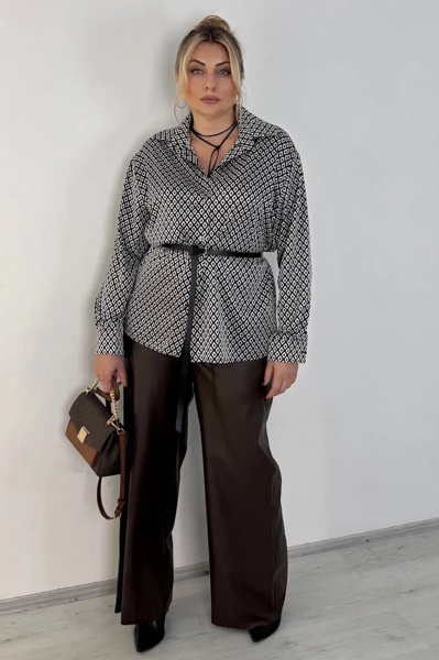 Блуза з шовку "Надія" чорна-1