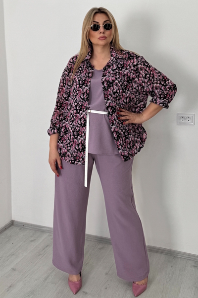 Блуза з шифону "Плей" чорна