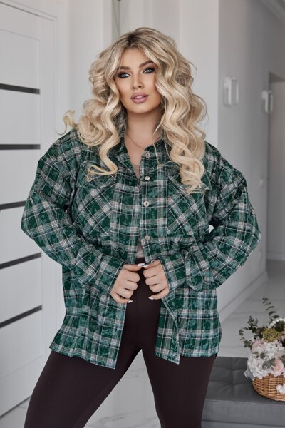 Сорочка "Колоріт" зелена