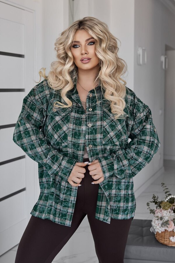 Сорочка "Колоріт" зелена