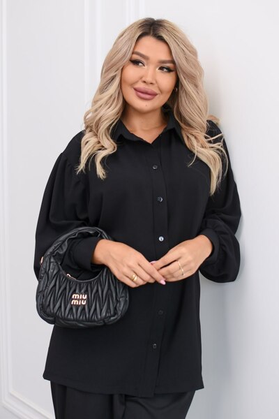 Сорочка "Оранта" чорна