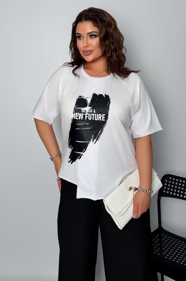 Футболка "Позитив" біла