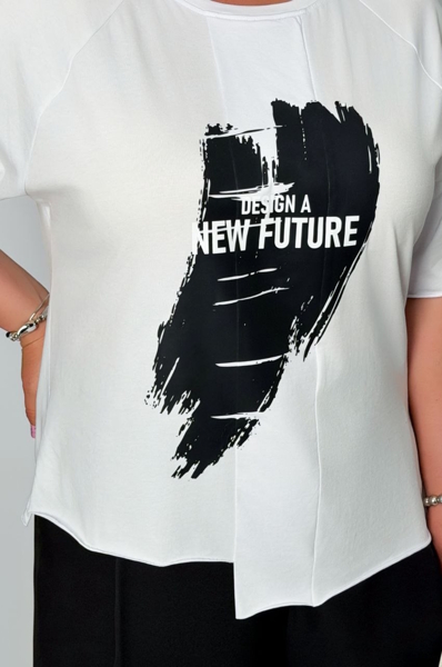 Футболка "Позитив" біла