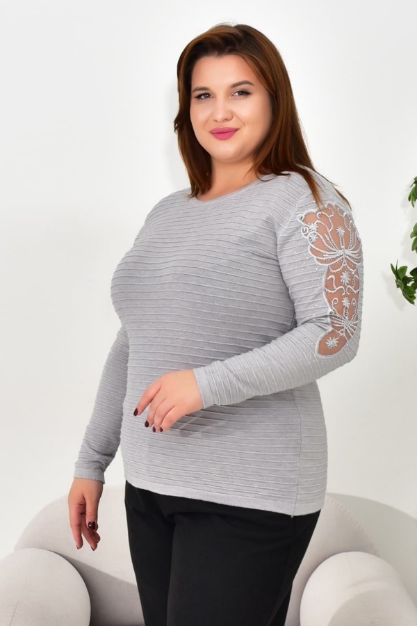 Кофта "Магнолія" сіра
