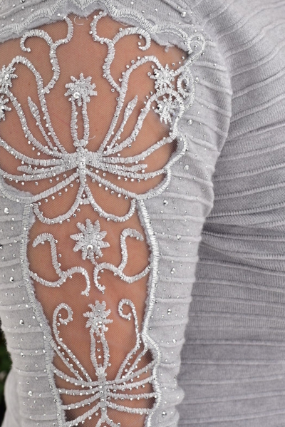 Кофта "Магнолія" сіра