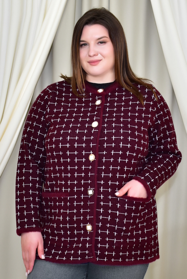 Тепла кофта "Норман" бордо