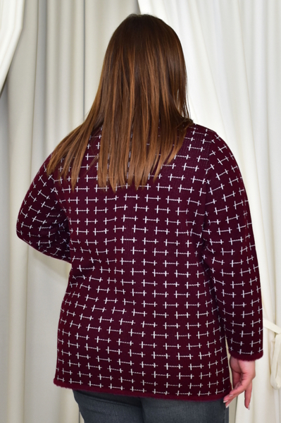 Тепла кофта "Норман" бордо