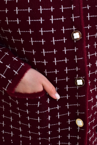 Тепла кофта "Норман" бордо