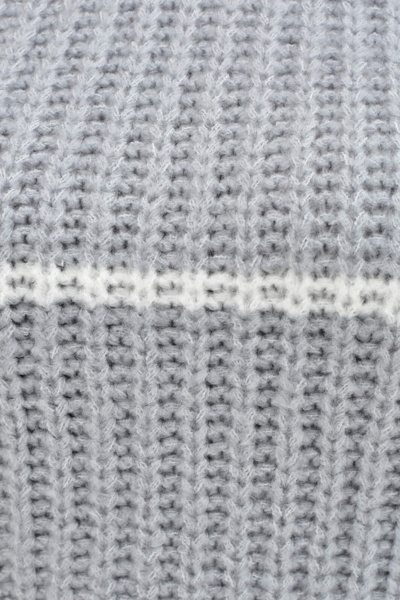 В'язаний светр  "Півонія" сірий