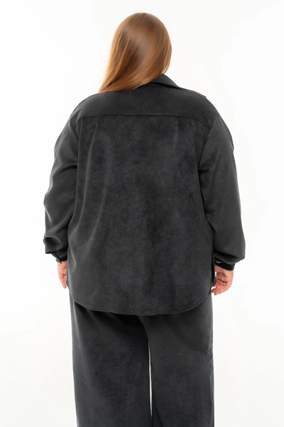 Сорочка з вельвету "Алабама" чорна