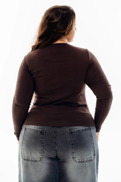 Лонгслів "Барбара" шоколад