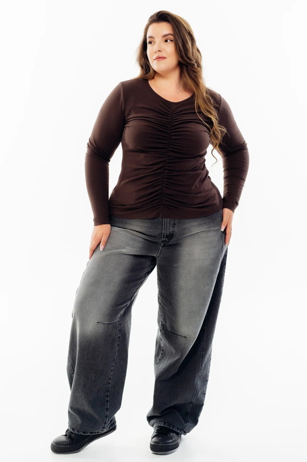 Лонгслів "Барбара" шоколад