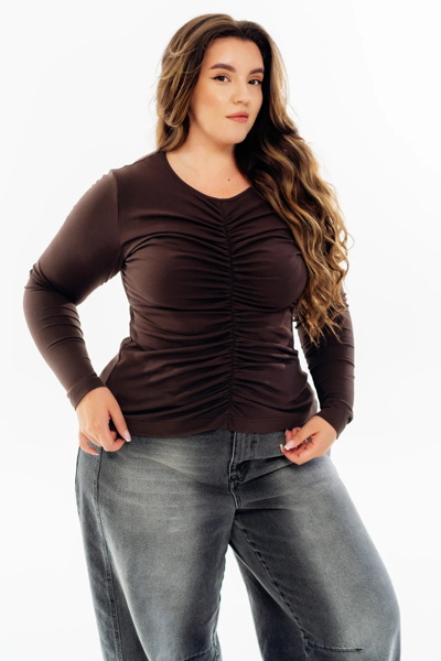 Лонгслів "Барбара" шоколад