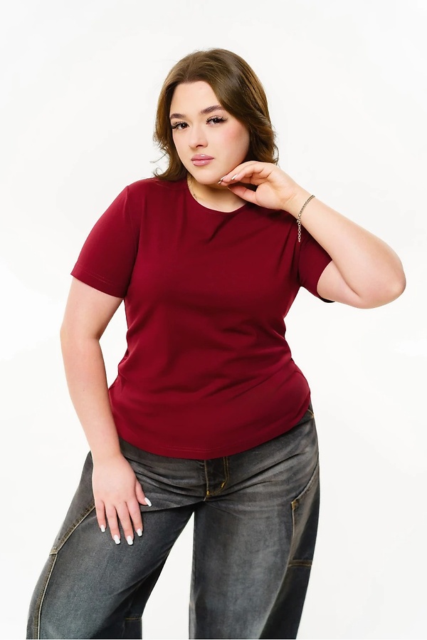 Футболка "Сіті" бордо