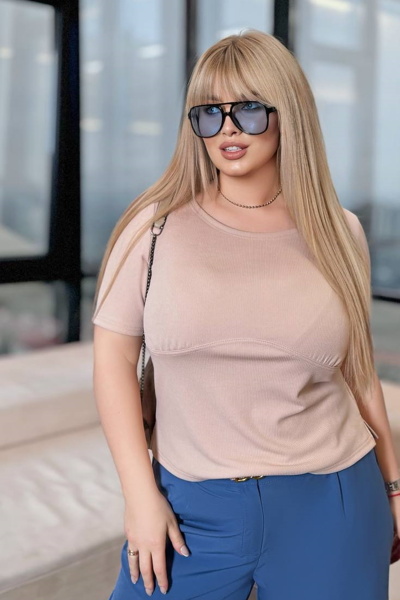 Кроп топ "Формен" бежевий