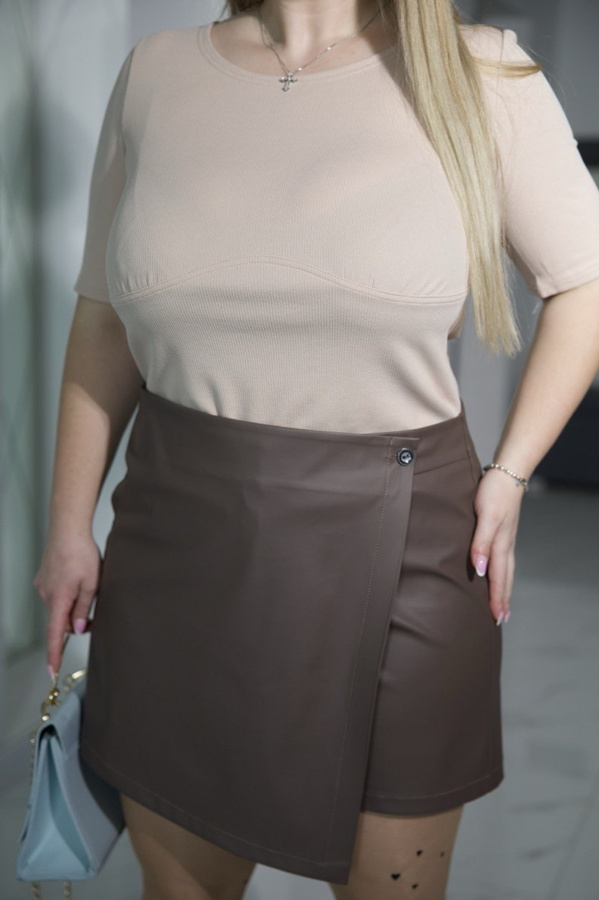 Кроп топ "Формен" бежевий