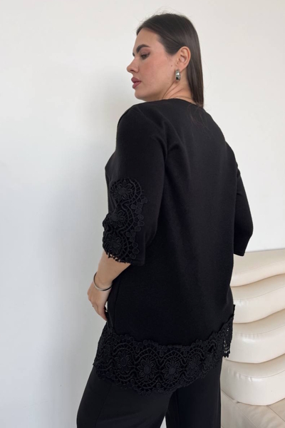 Кофта з ангори "Франсес" чорна