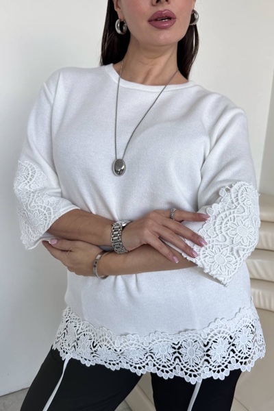 Кофта з ангори "Франсес" молоко