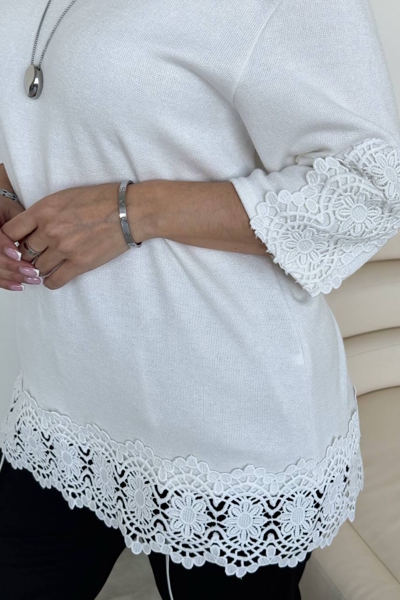 Кофта з ангори "Франсес" молоко