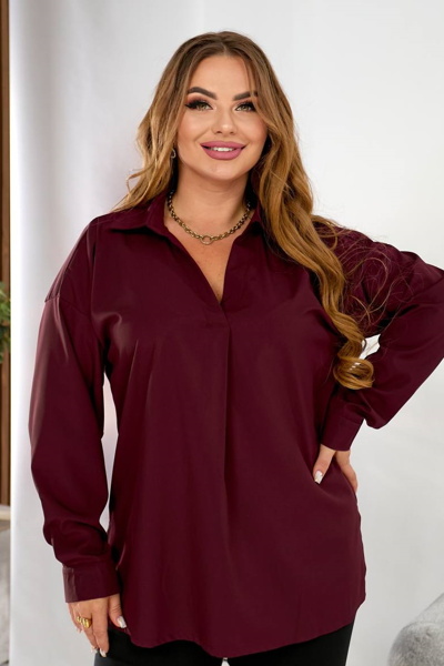 Сорочка "Мімоза" бордо