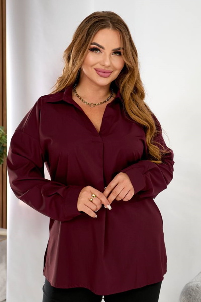 Сорочка "Мімоза" бордо