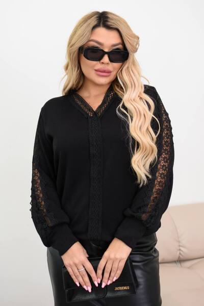 Кофта з ангори "Бейла" чорна