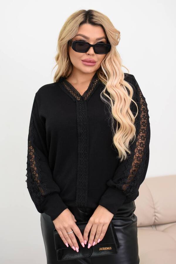 Кофта з ангори "Бейла" чорна