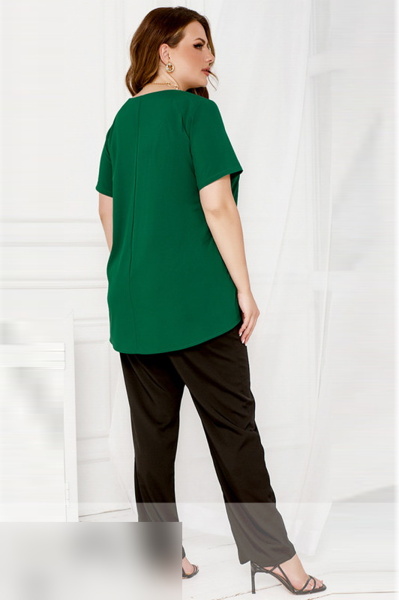 Блуза великих розмірів "Ксюша" зелена