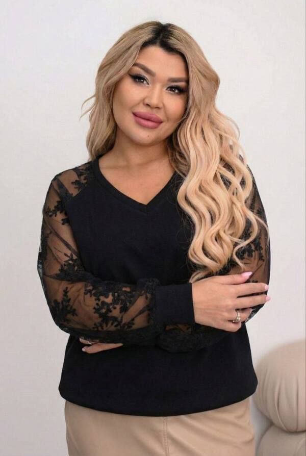 Кофта з ангори "Венера" чорна