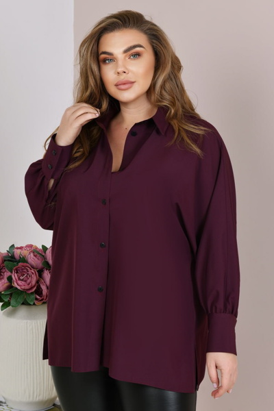 Блузка "Грейсі" бордо