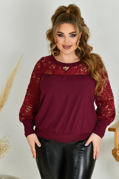 Блуза "Ненсі" бордо
