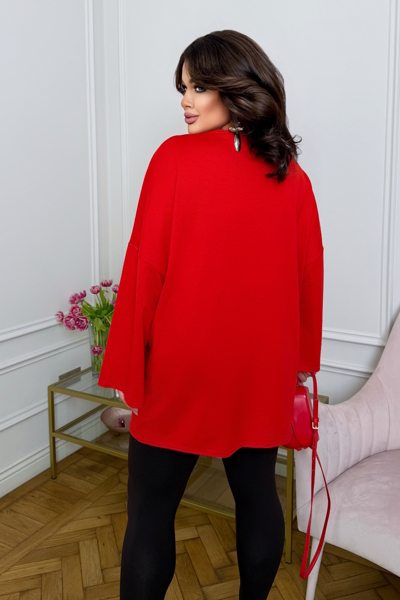 Лонгслів "Каталіна" червоний