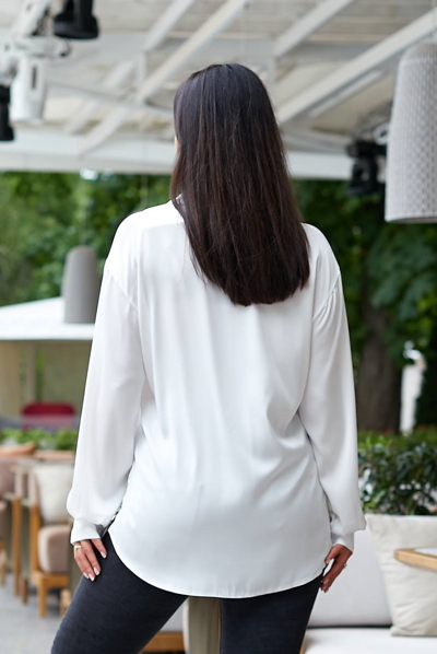 Шовкова блуза" Альма" біла