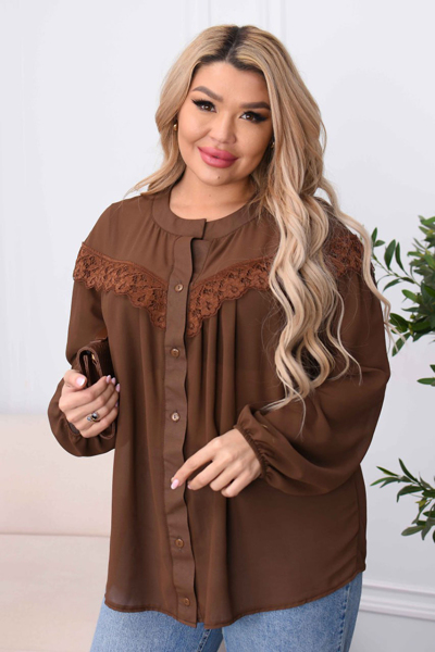 Блуза "Анет" шоколад