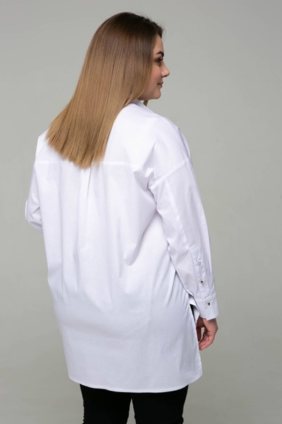 Сорочка великих розмірів "Заріна" біла