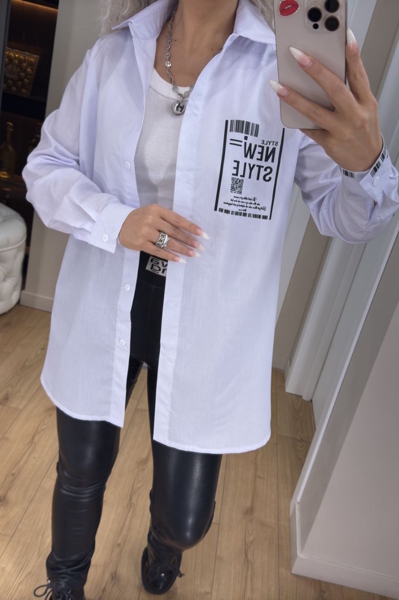 Сорочка з котону "Мішель" біла