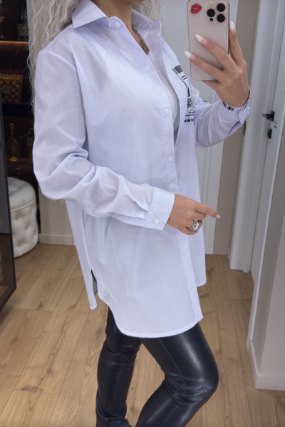 Сорочка з котону "Мішель" біла