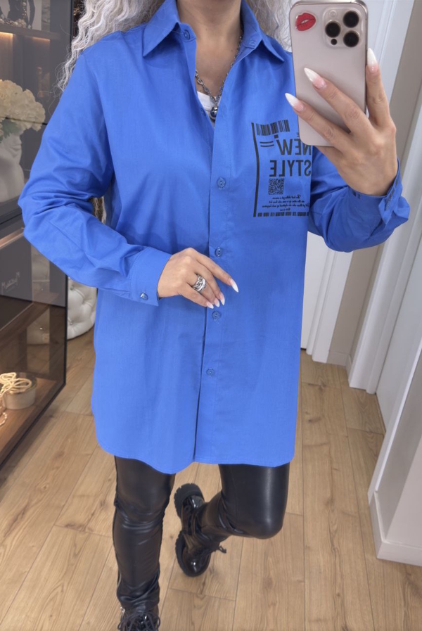 Сорочка "Мішель" синя