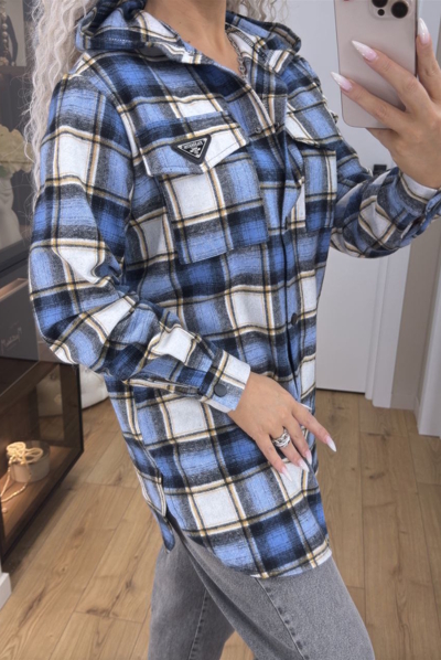 Тепла сорочка "Міледі" голуба