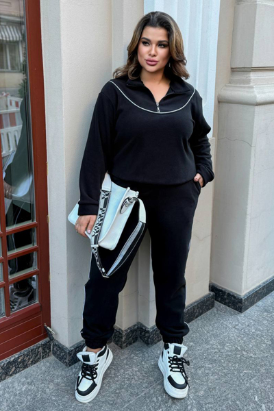 Теплий костюм "Бруклін" чорний