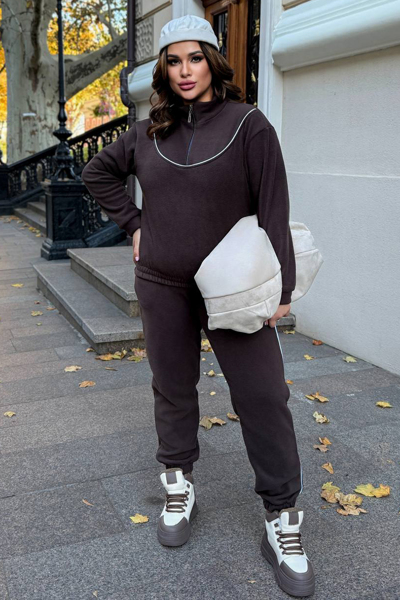 Теплий костюм "Бруклін" шоколад