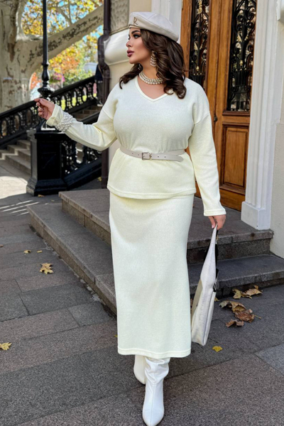 Костюм з ангори "Єва" лимон