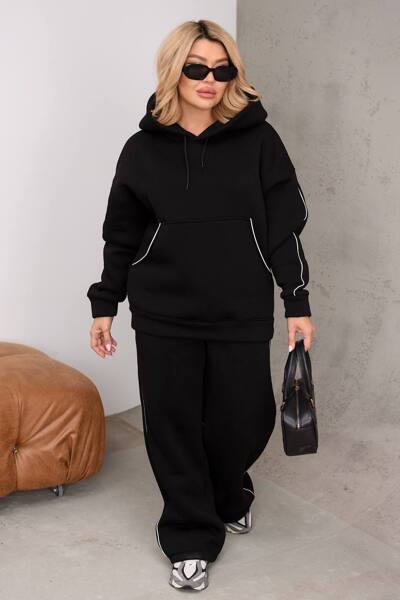 Теплий костюм "Вікторія" чорний