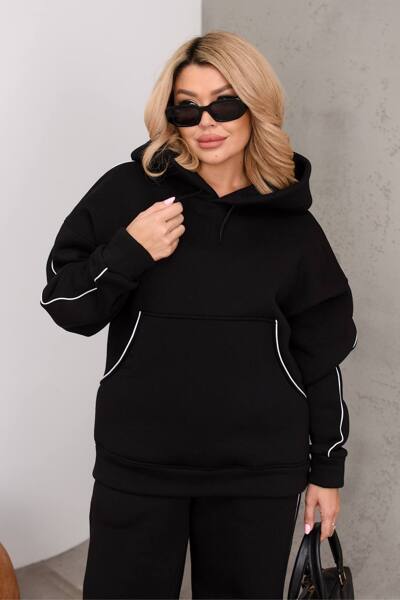 Теплий костюм "Вікторія" чорний