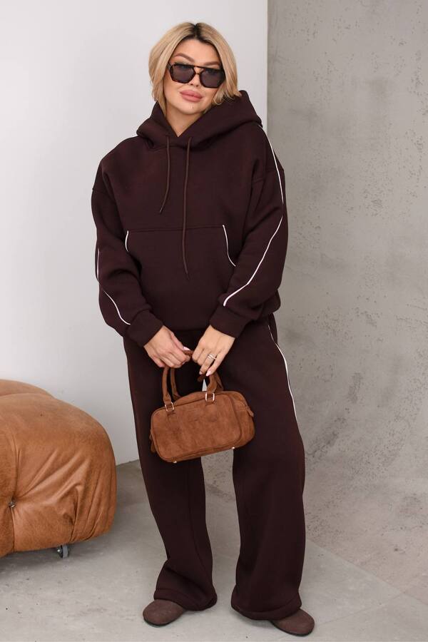 Теплий костюм "Вікторія" шоколад